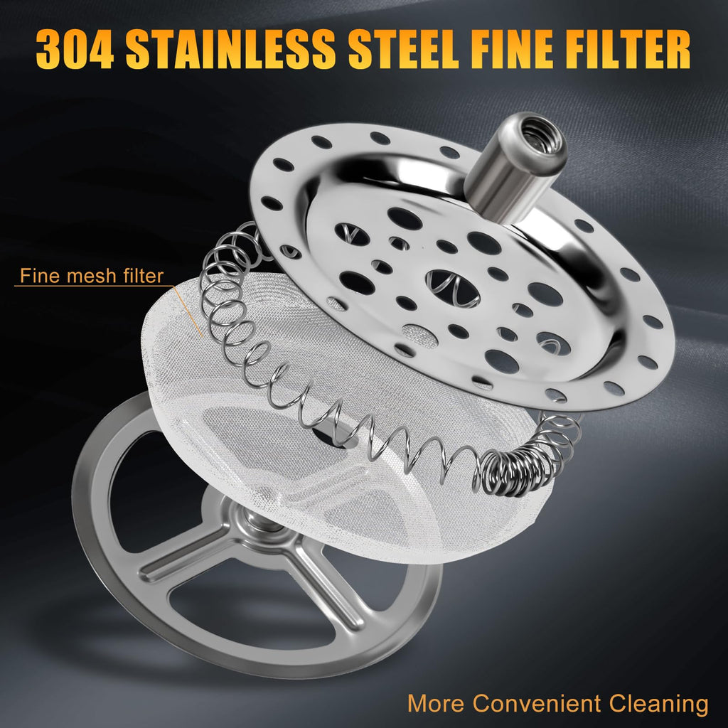 12OZ Glass Stainless Steel French Press Coffee Maker M474