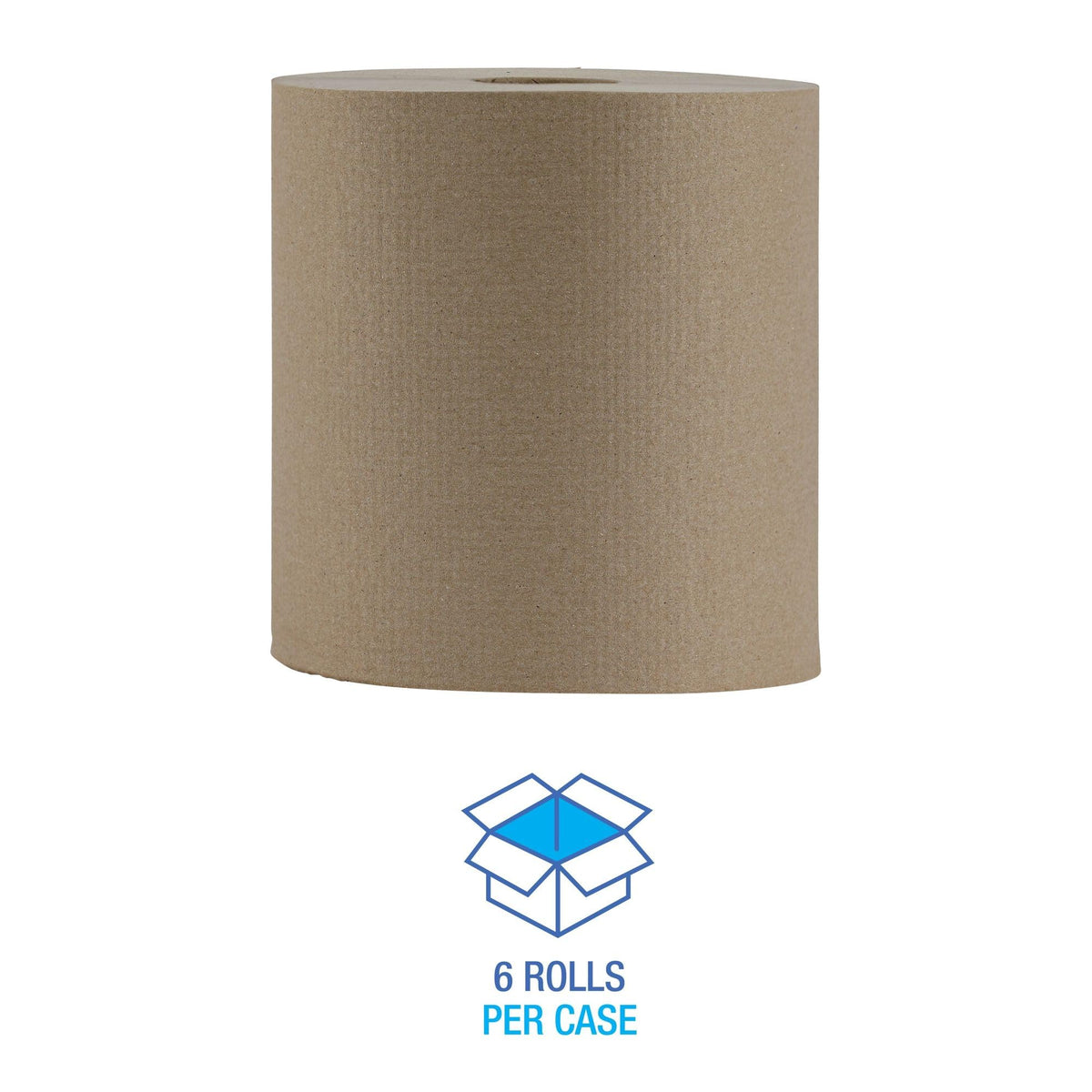 Hardwound Paper Towels, 6 Rolls, 1-Ply, 8" x 800 ft, Natural S28217
