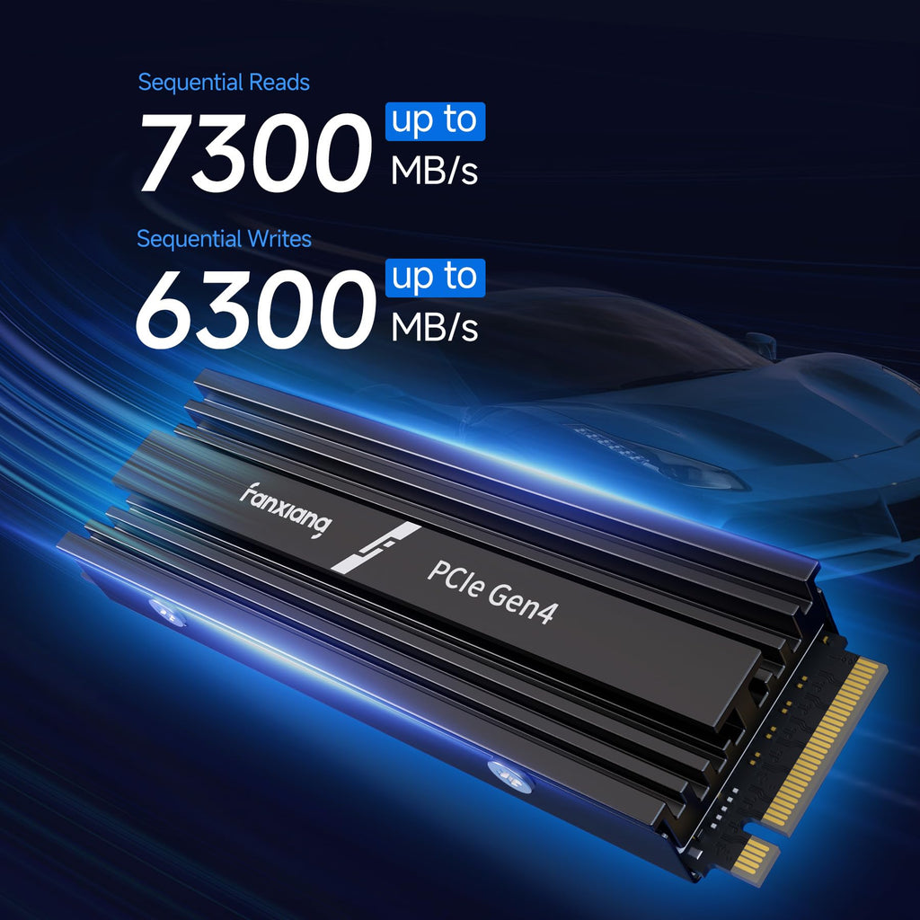 2TB NVMe M.2 PCIe 4.0 Internal SSD with Heatsink L3850