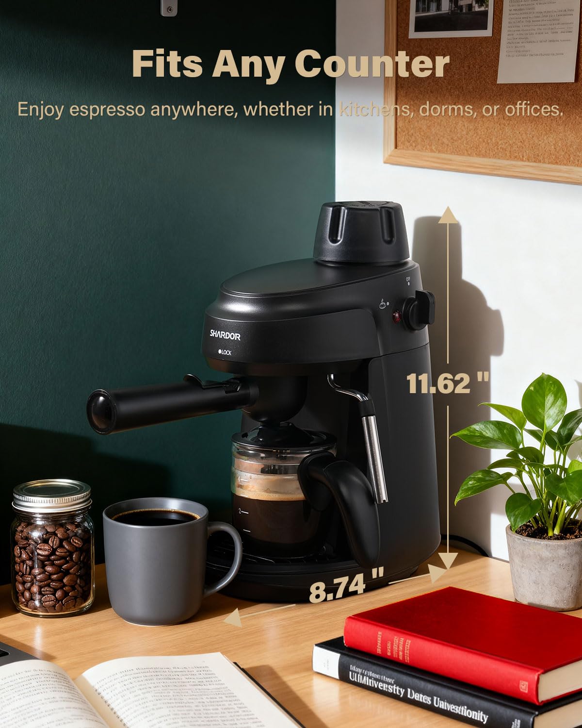 3.5 Bar Espresso Machine with Milk Frother W825