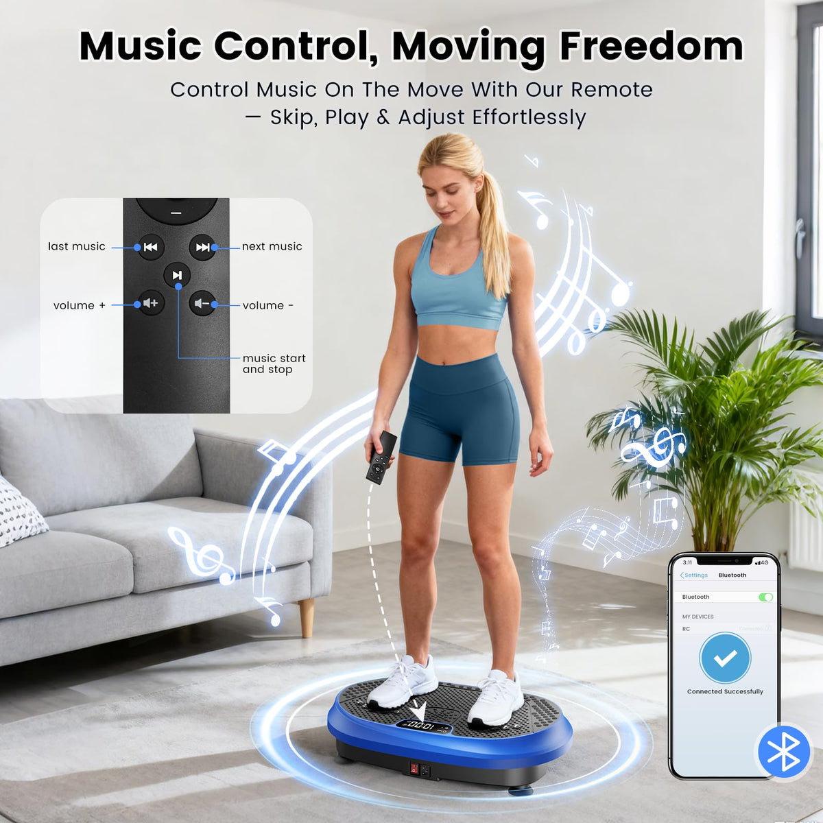 Vibration Plate Exercise Machine 450 lbs Capacity B94177