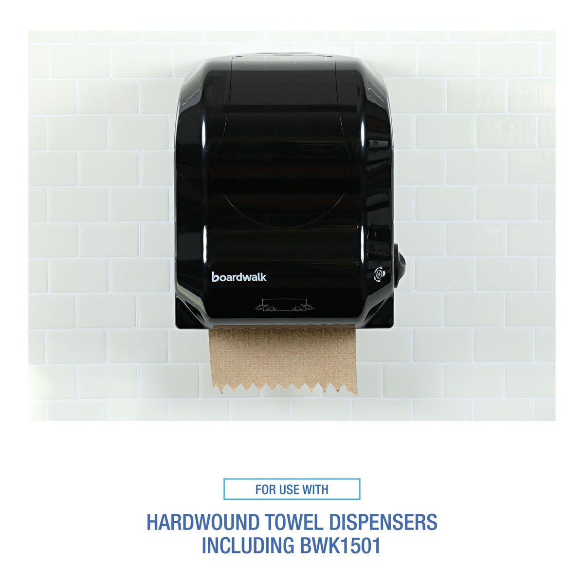 Hardwound Paper Towels, 6 Rolls, 1-Ply, 8" x 800 ft, Natural S28217