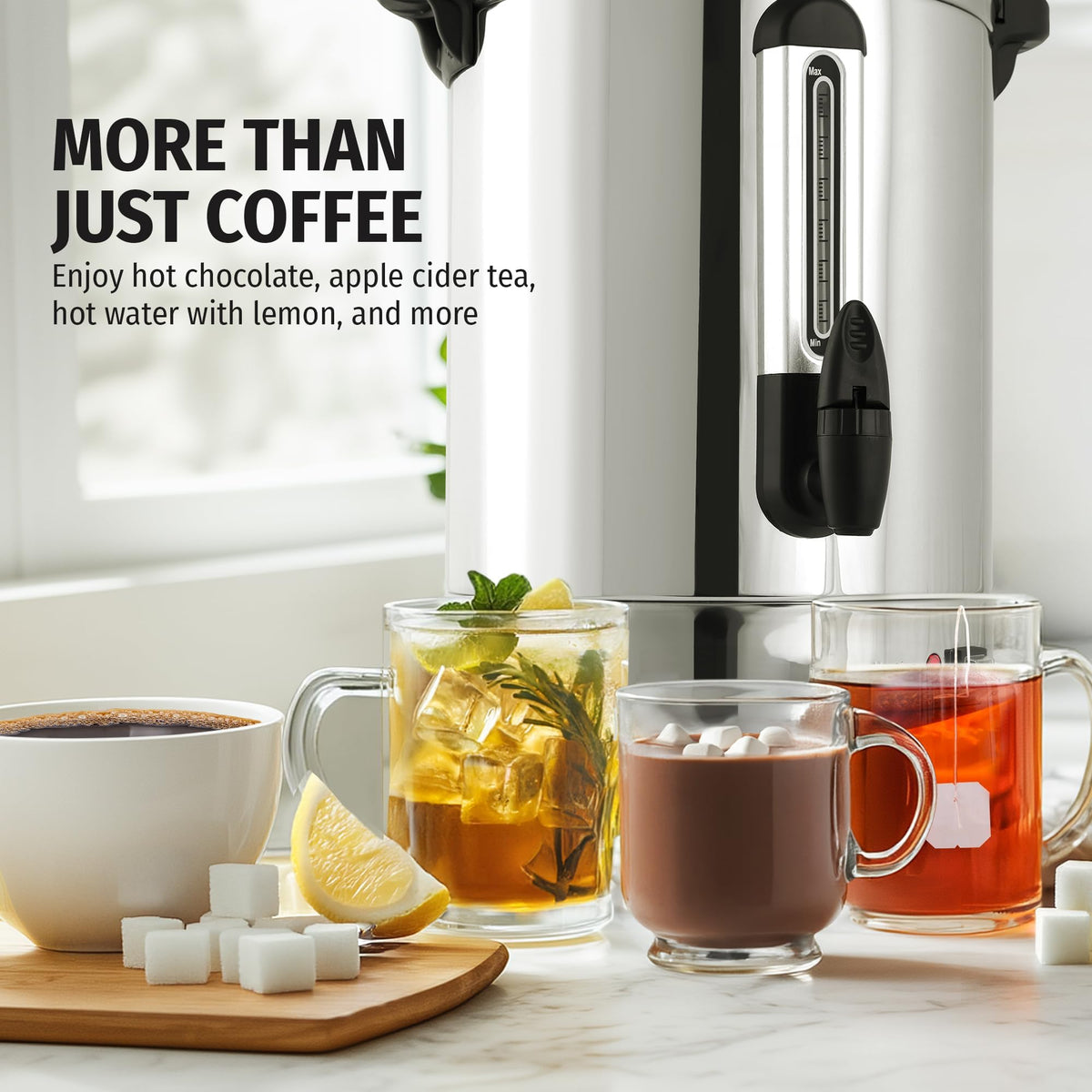 100 Cup Stainless Steel Commercial Coffee Urn F2150