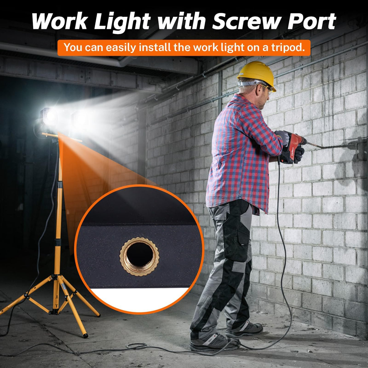 3 Pack 4000mAh 840 Lumens Magnetic Rechargeable Work Light R550063