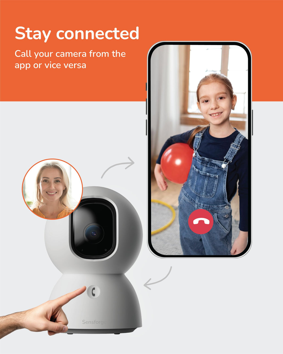 2.5K Indoor Pan-Tilt Security Camera Q306