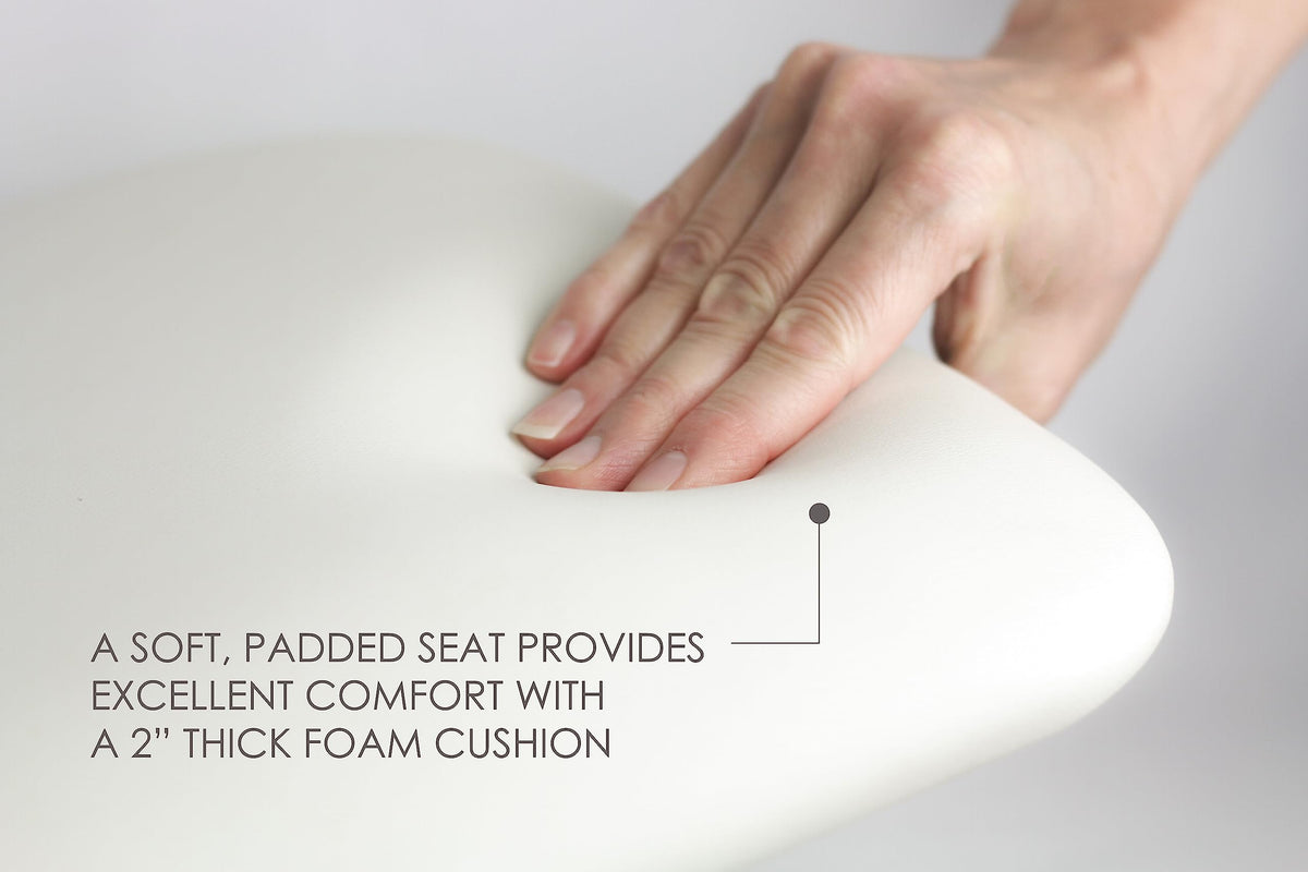 32" x 13.5" White Padded Folding Tub Seat X705317