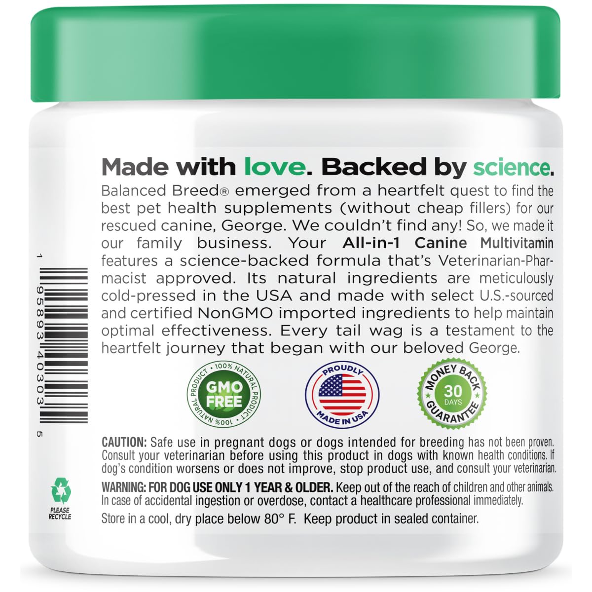 Dog Multivitamin Soft Chew Glucosamine P72349