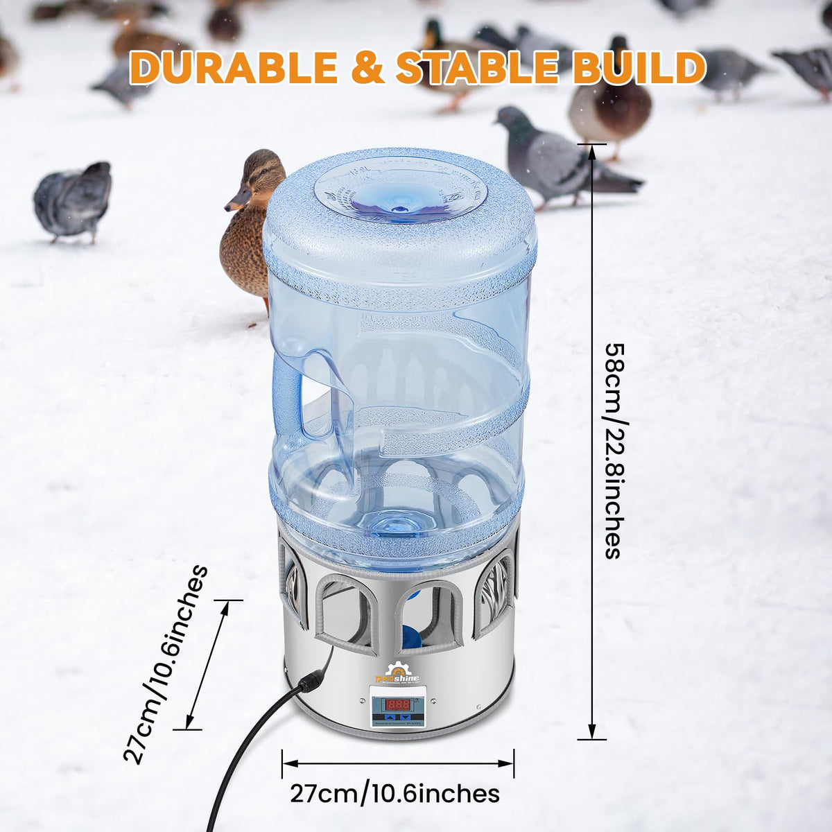 Heated Chicken Waterer 5 Gallon W83058