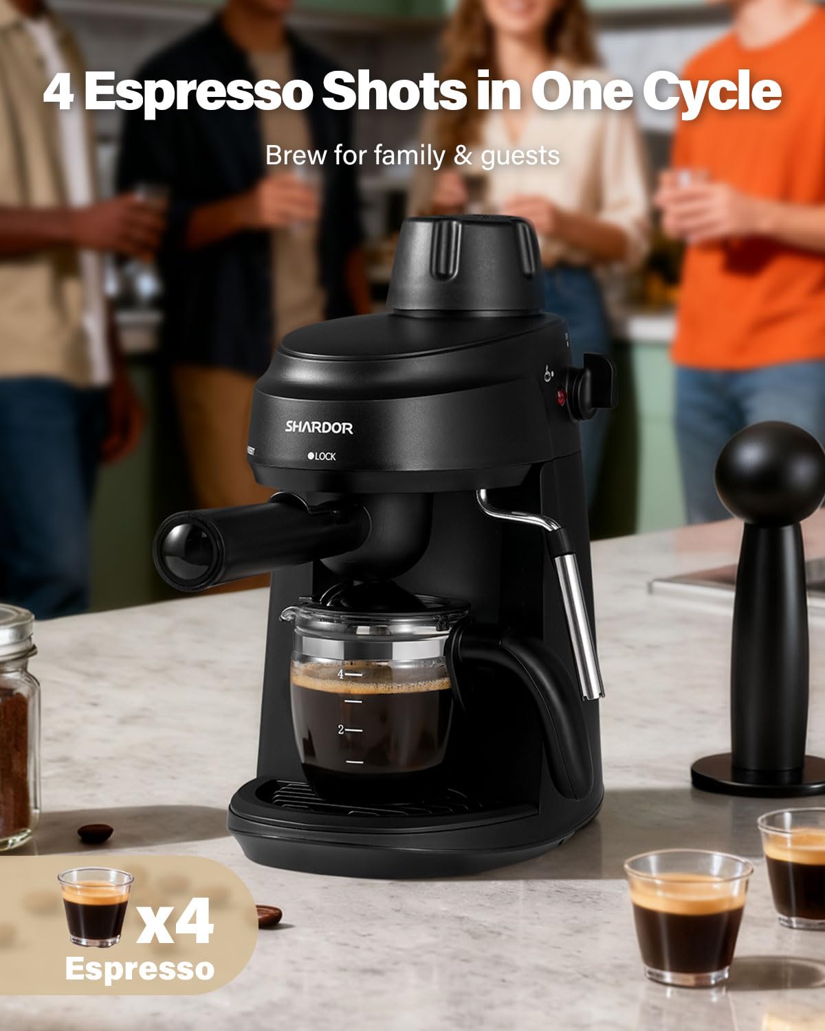3.5 Bar Espresso Machine with Milk Frother W825