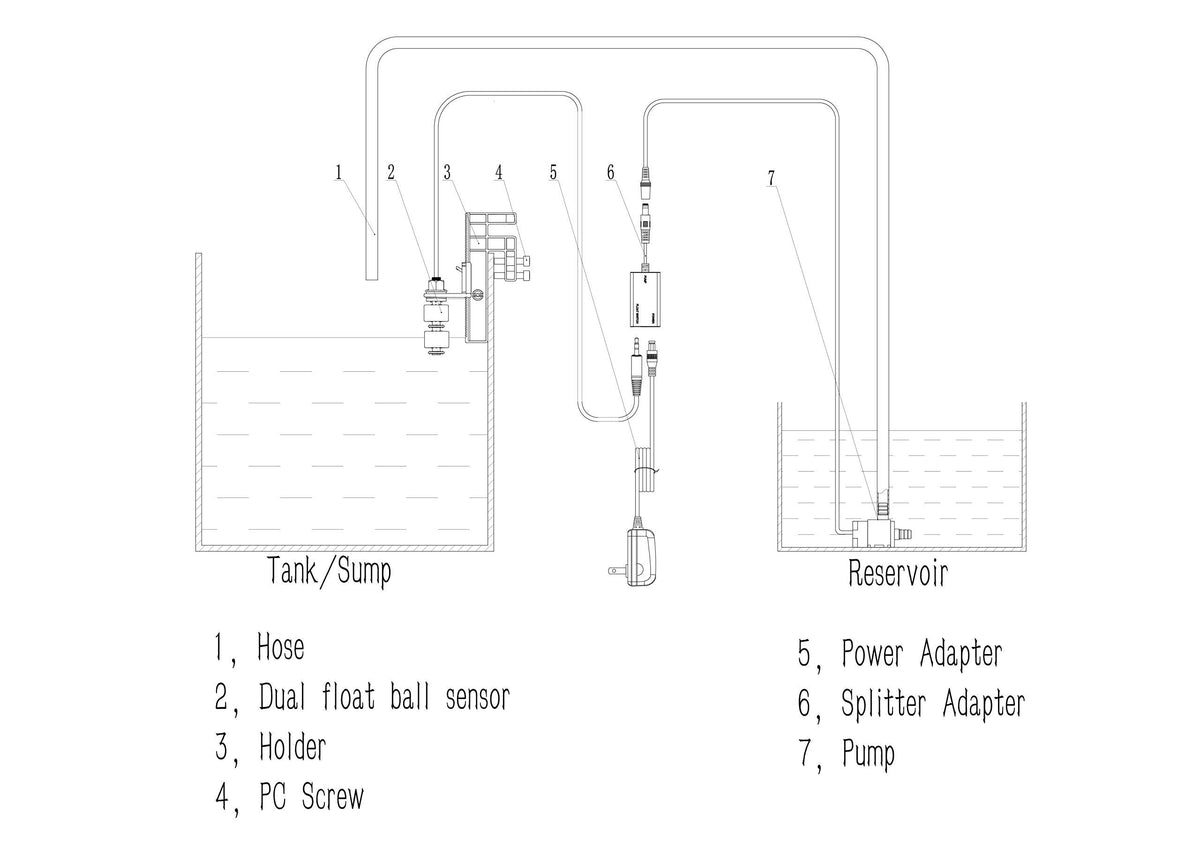 Aquarium Auto Top Off System with Pump Y1945