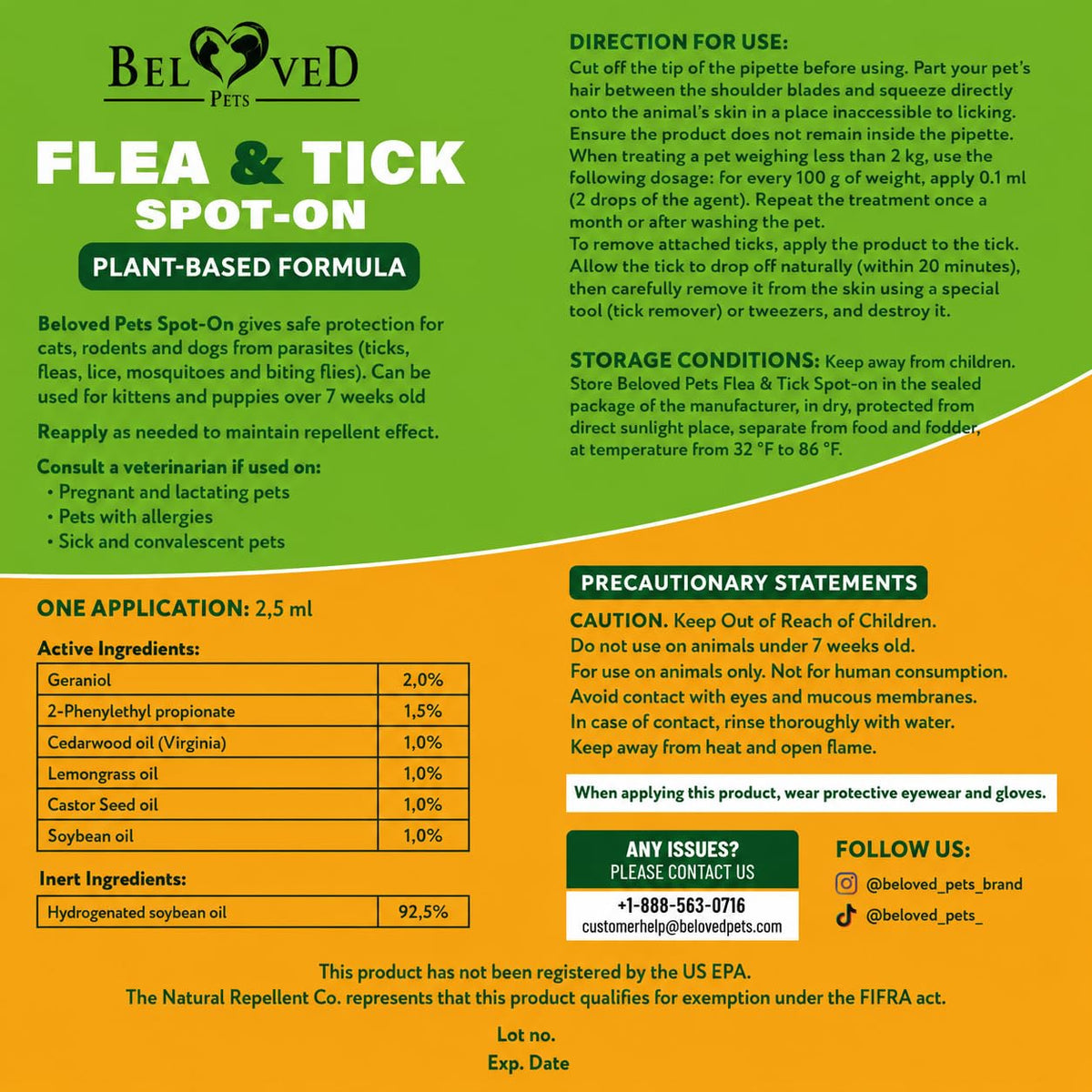 Flea & Tick Spot-On Drops for Dogs and Cats 3 Supply Pack Z87832