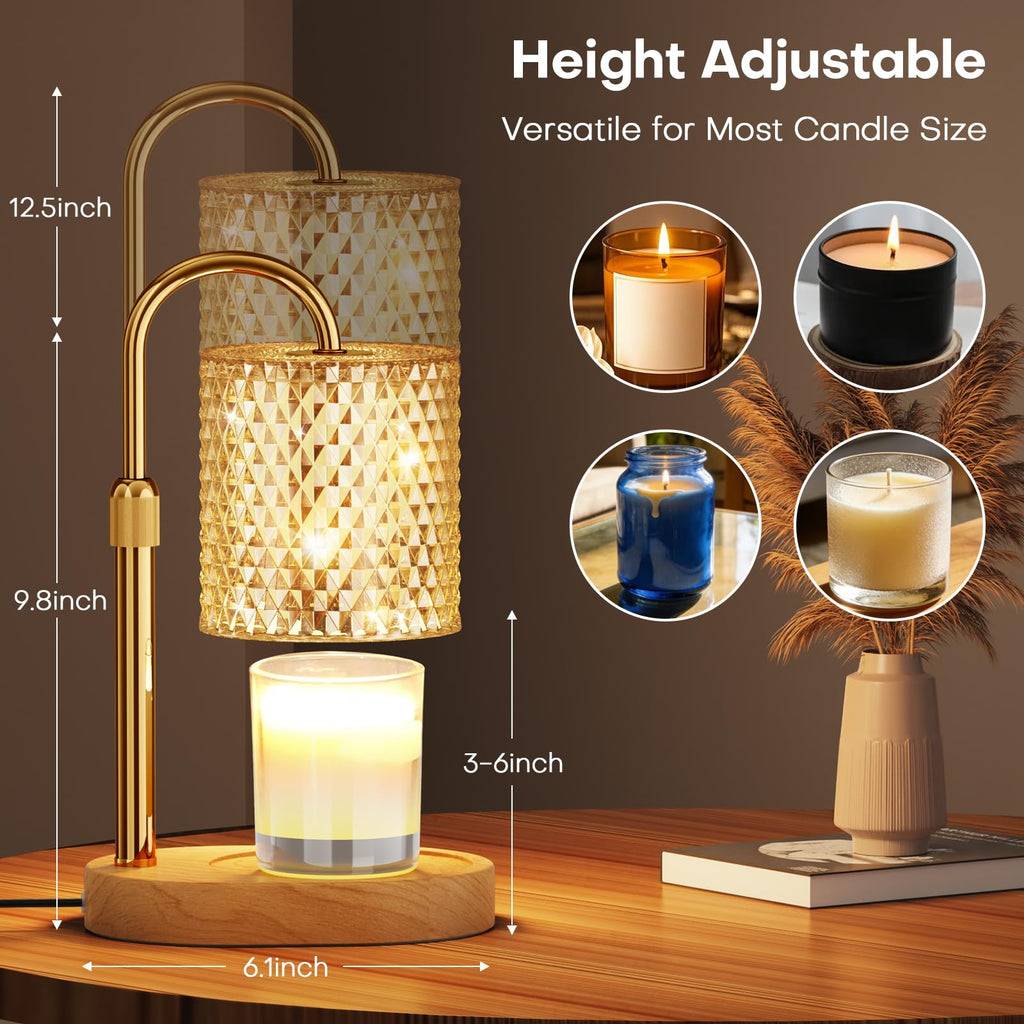 Adjustable Candle Warmer Lamp with Timer Dimmer Q931