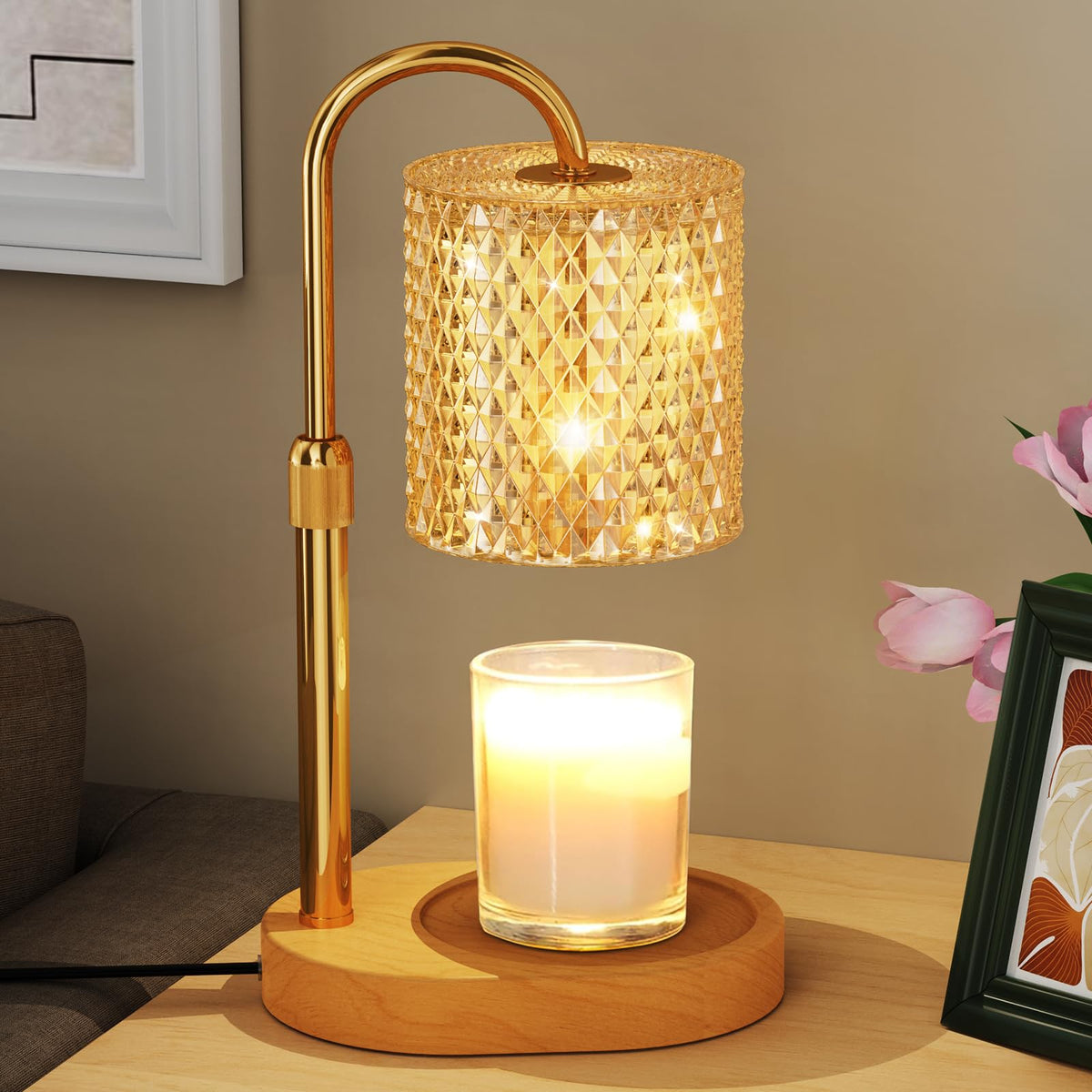 Adjustable Candle Warmer Lamp with Timer Dimmer Q931