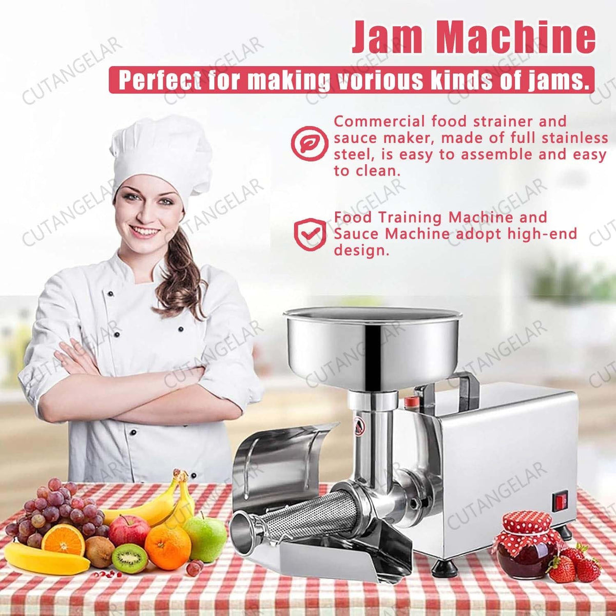 450W Stainless Steel Electric Jam Maker K56105