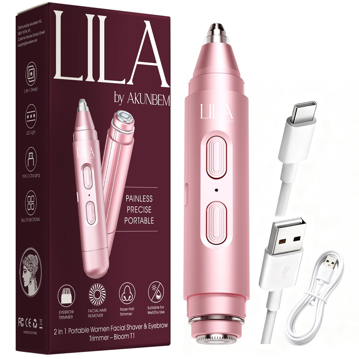 2-in-1 Eyebrow & Nose Hair Trimmer P995398