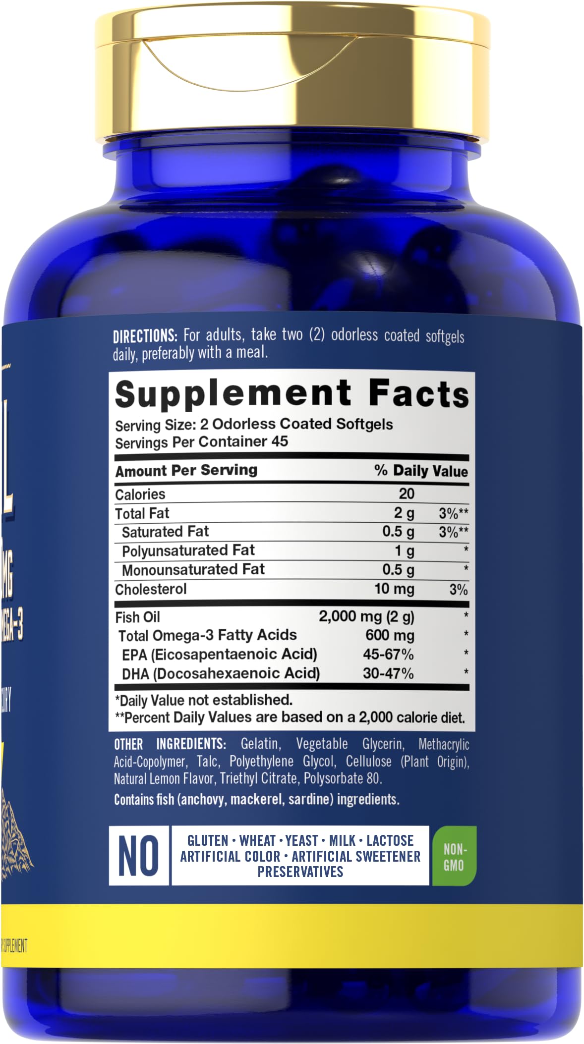 Fish Oil 2000mg Omega 3 Supplement K199649
