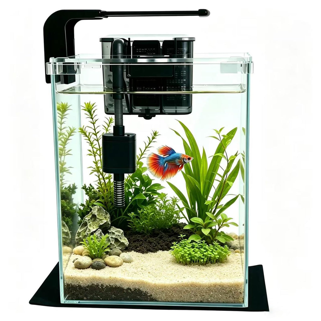 2 Gallon Betta Fish Tank with Filter and Light G941351