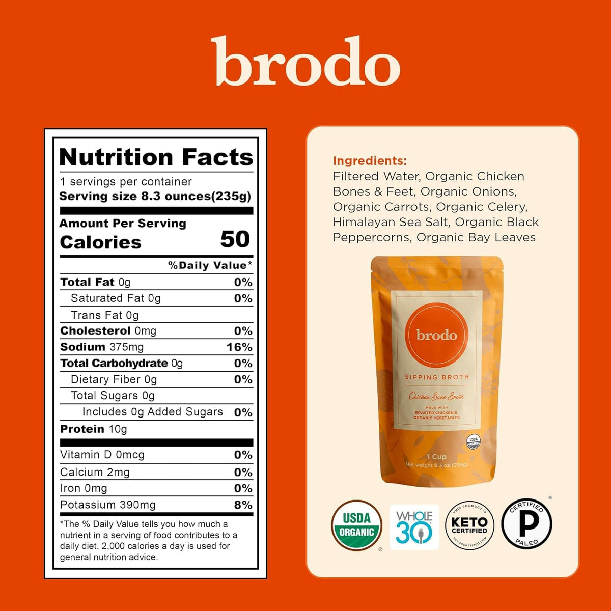 Bone Broth Single-Serve and 25 oz Classic Packs C5497