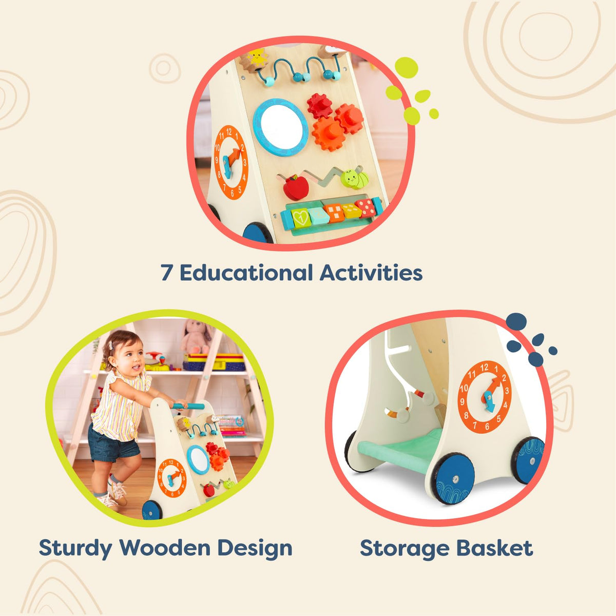 Wooden Activity Walker M665