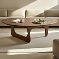 Solid Wood Oval Coffee Table 35"Lx24"Wx16"H D201
