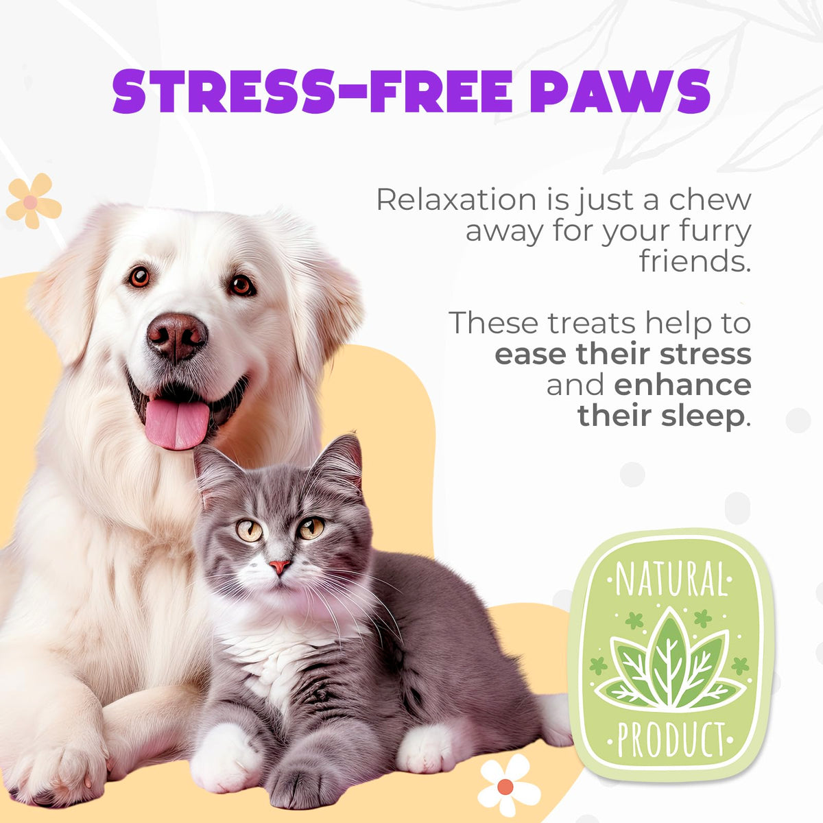 Chicken Flavor 60 Count Calming Chews for Dogs S94862