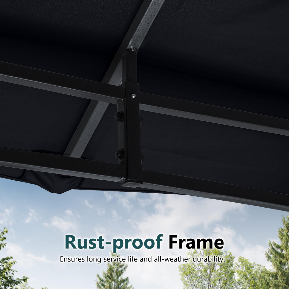 10x12 ft Heavy Duty Patio Gazebo with Netting Walls P9504