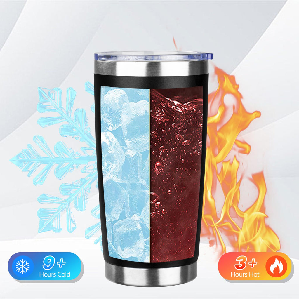 20oz Insulated Tumbler with Lid Straw S3636