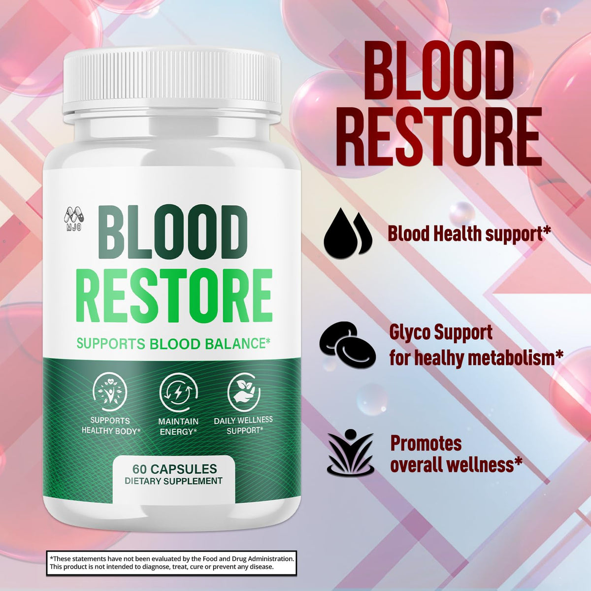 2 Pack Blood Restore Capsules 120 Capsules E527035