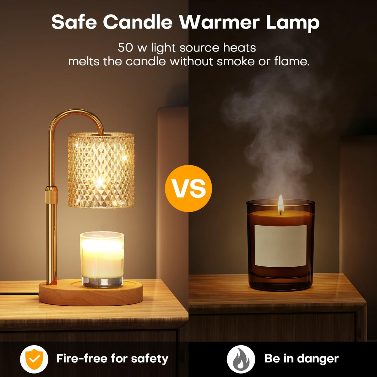 Adjustable Candle Warmer Lamp with Timer Dimmer Q931