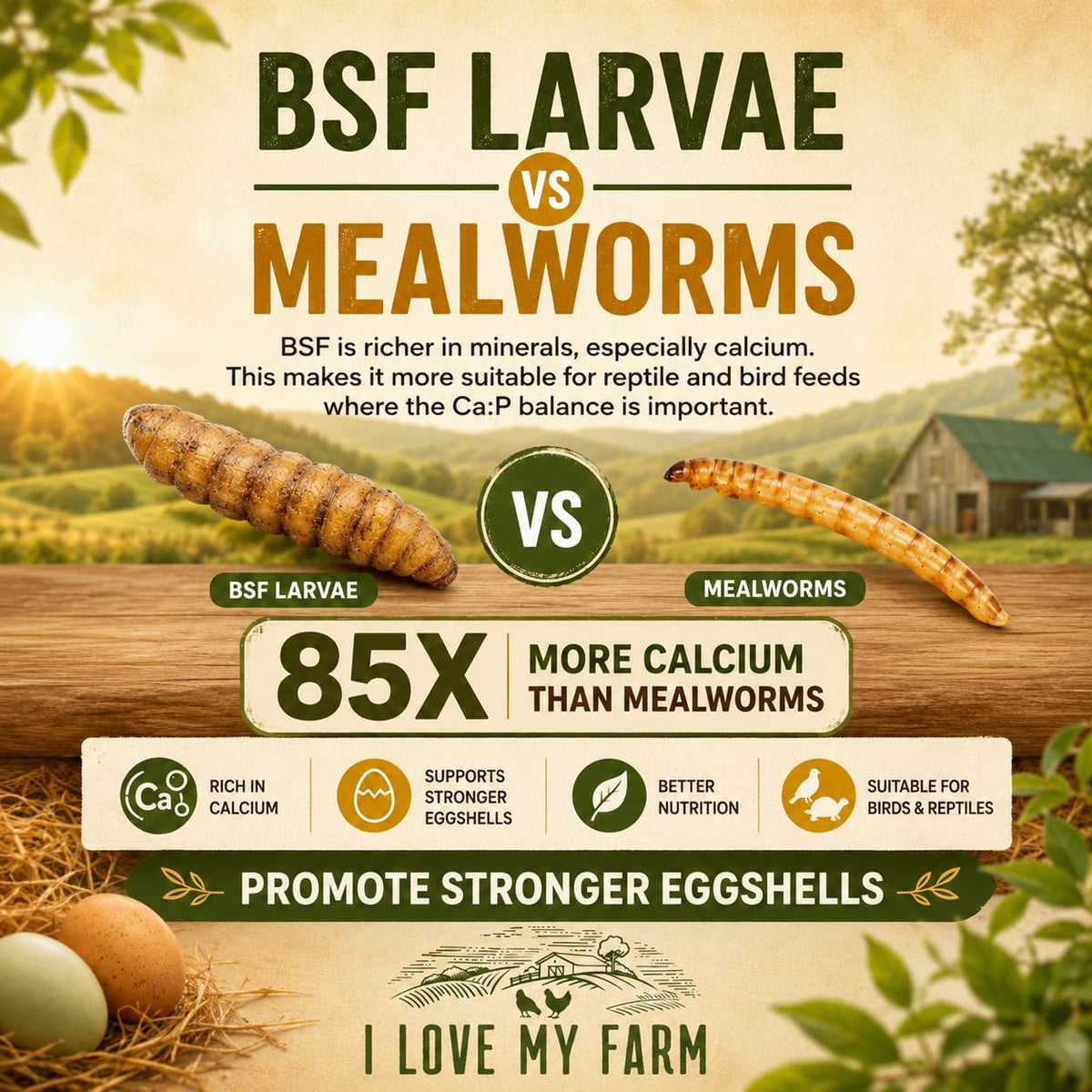 Dried Black Soldier Fly Larvae Chicken Treat H5606