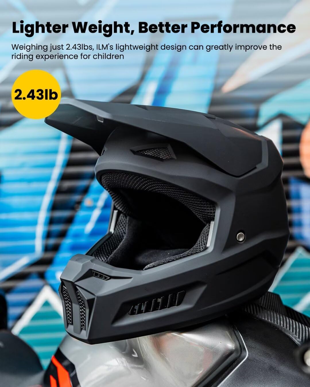 Kids Youth Full Face Dirt Bike Helmet M5281