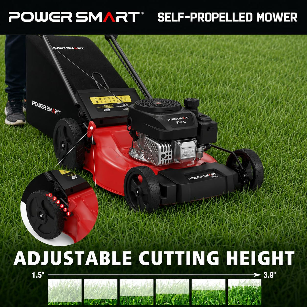 21" Gas Self-Propelled Lawn Mower H19269