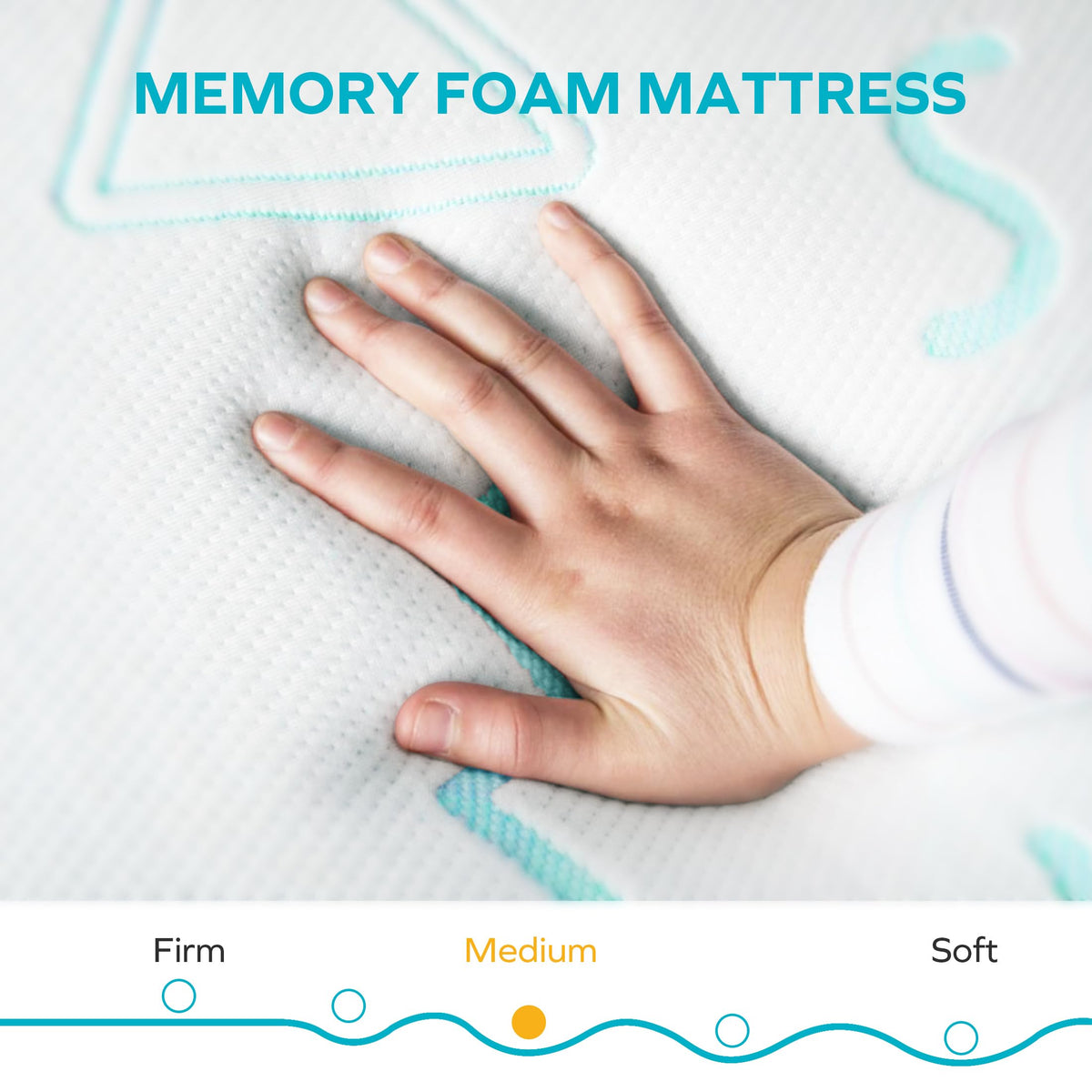 5 Inch Twin Size Memory Foam Mattress B238