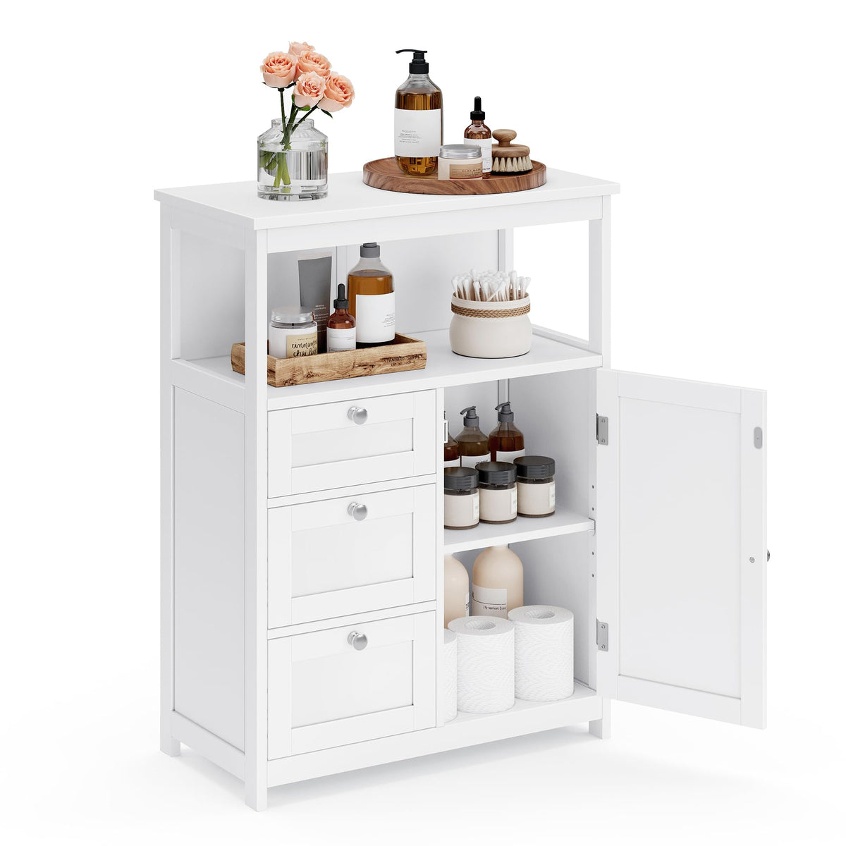 Bathroom Storage Cabinet with 3 Drawers Q733