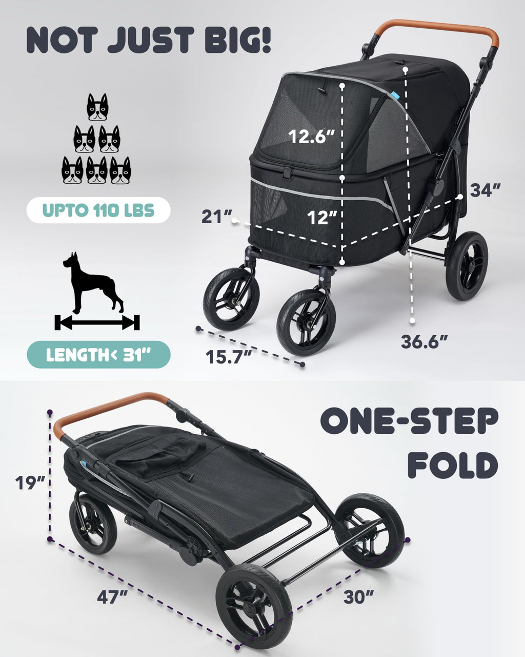 Large Pet Stroller A215629