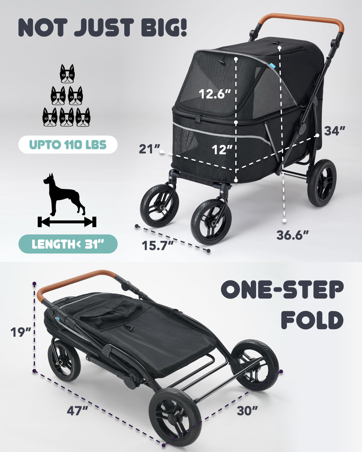 Large Pet Stroller A215629