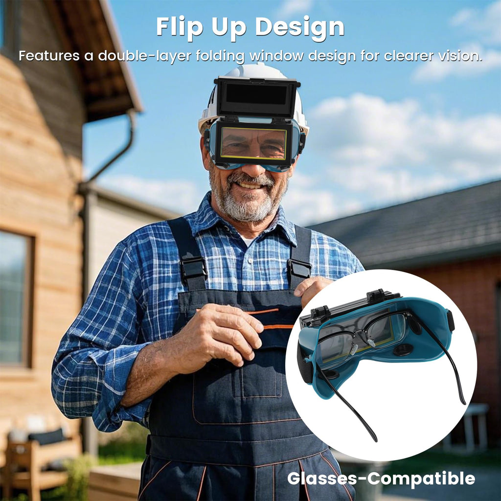 Auto-Darkening Welding Goggles with Flip-Up Lens T270838