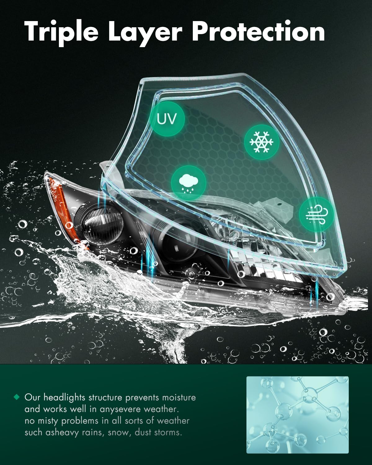 Headlight Assembly Set Q166