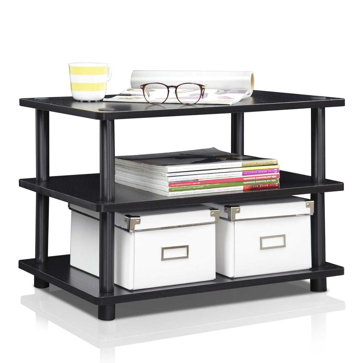 3-Tier Corner TV Stand for TV up to 25 Inch B25959
