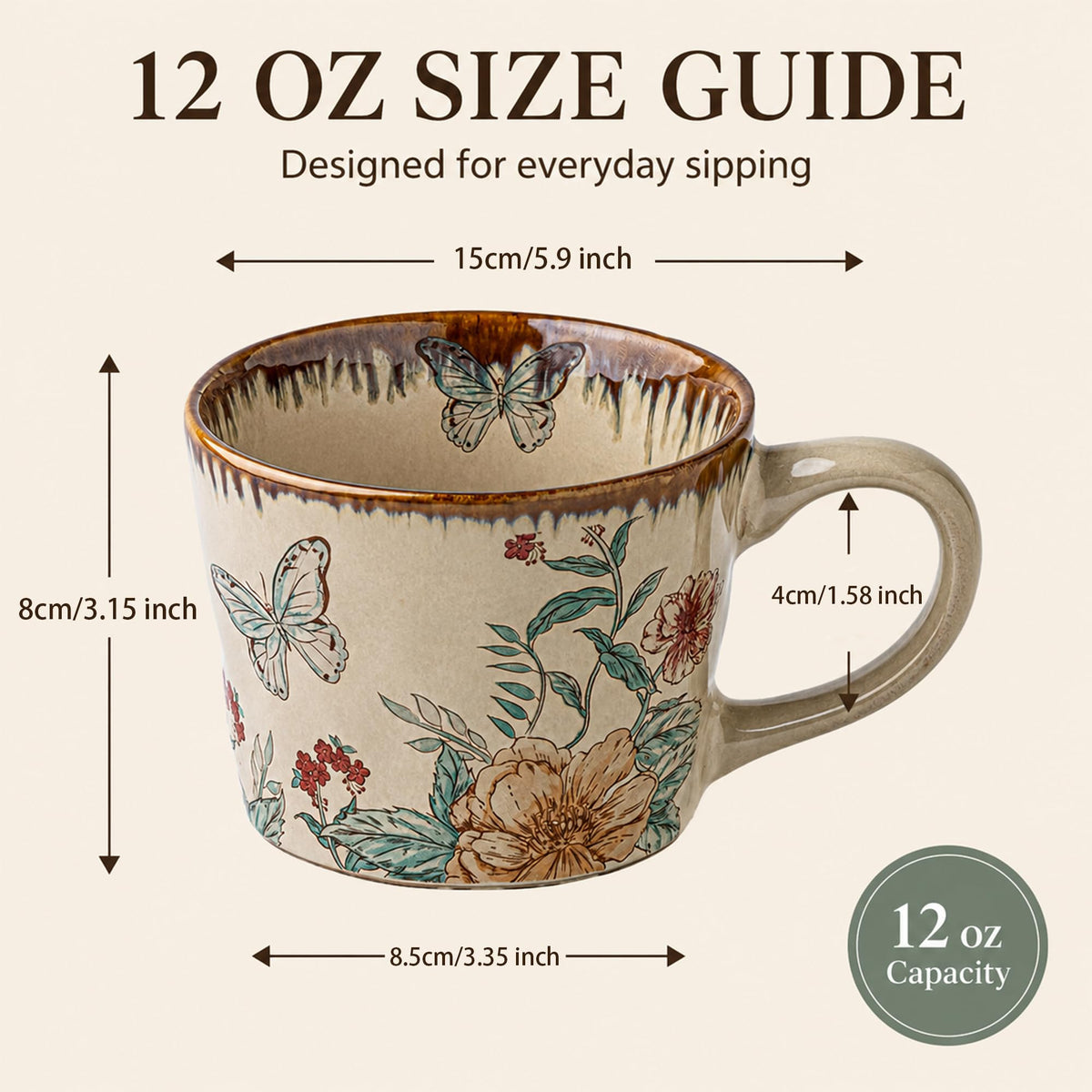 12 oz Ceramic Mug F517