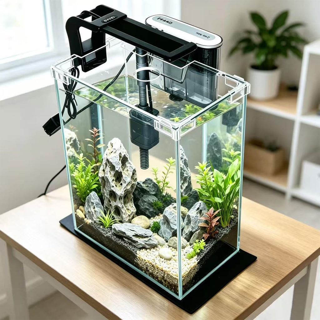 2 Gallon Betta Fish Tank with Filter and Light G941351