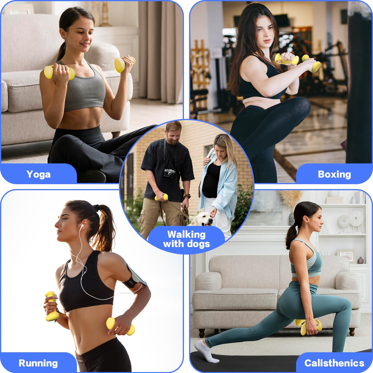 Ergonomic Dumbbells Weights Set A93812