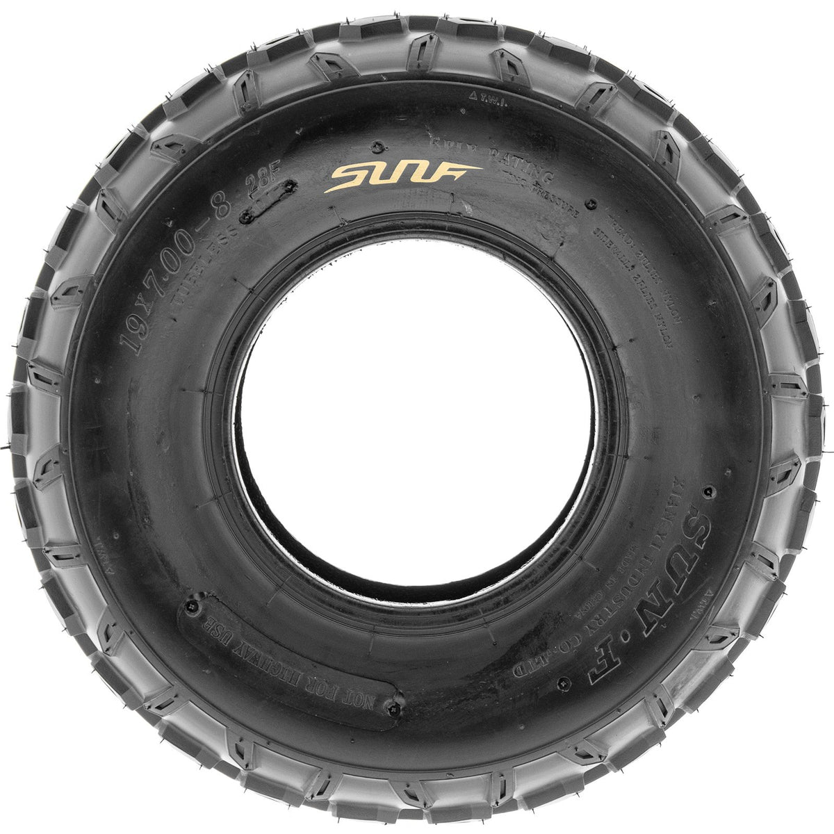 Set of 4 Sport ATV Tubeless Tires 19x7-8 Front & 18x9.5-8 Rear 4 Ply X753989