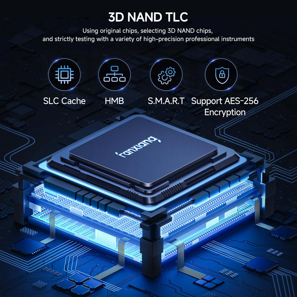 2TB NVMe M.2 PCIe 4.0 Internal SSD with Heatsink L3850