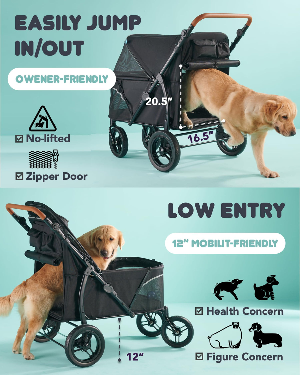 Large Pet Stroller A215629