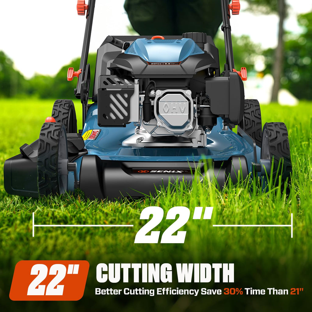 22" 3-in-1 Variable Speed Self Propelled Gas Lawn Mower K189826