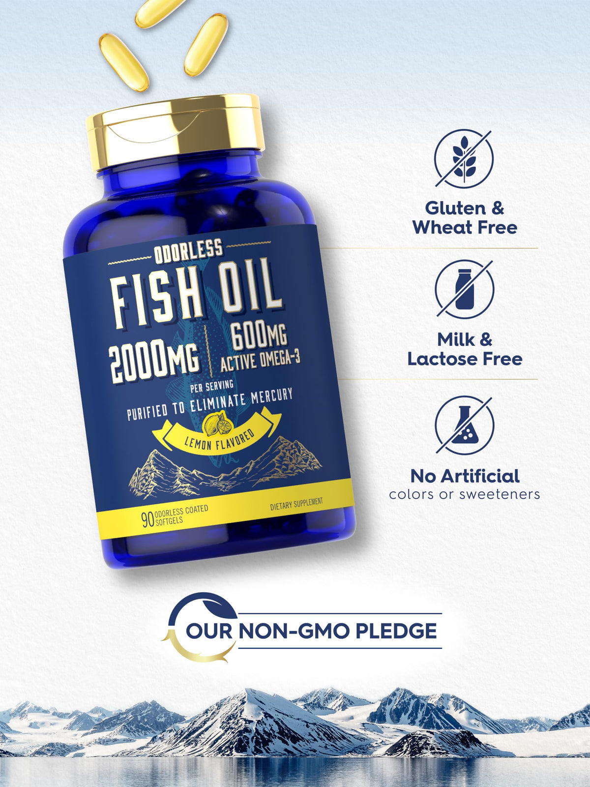 Fish Oil 2000mg Omega 3 Supplement K199649
