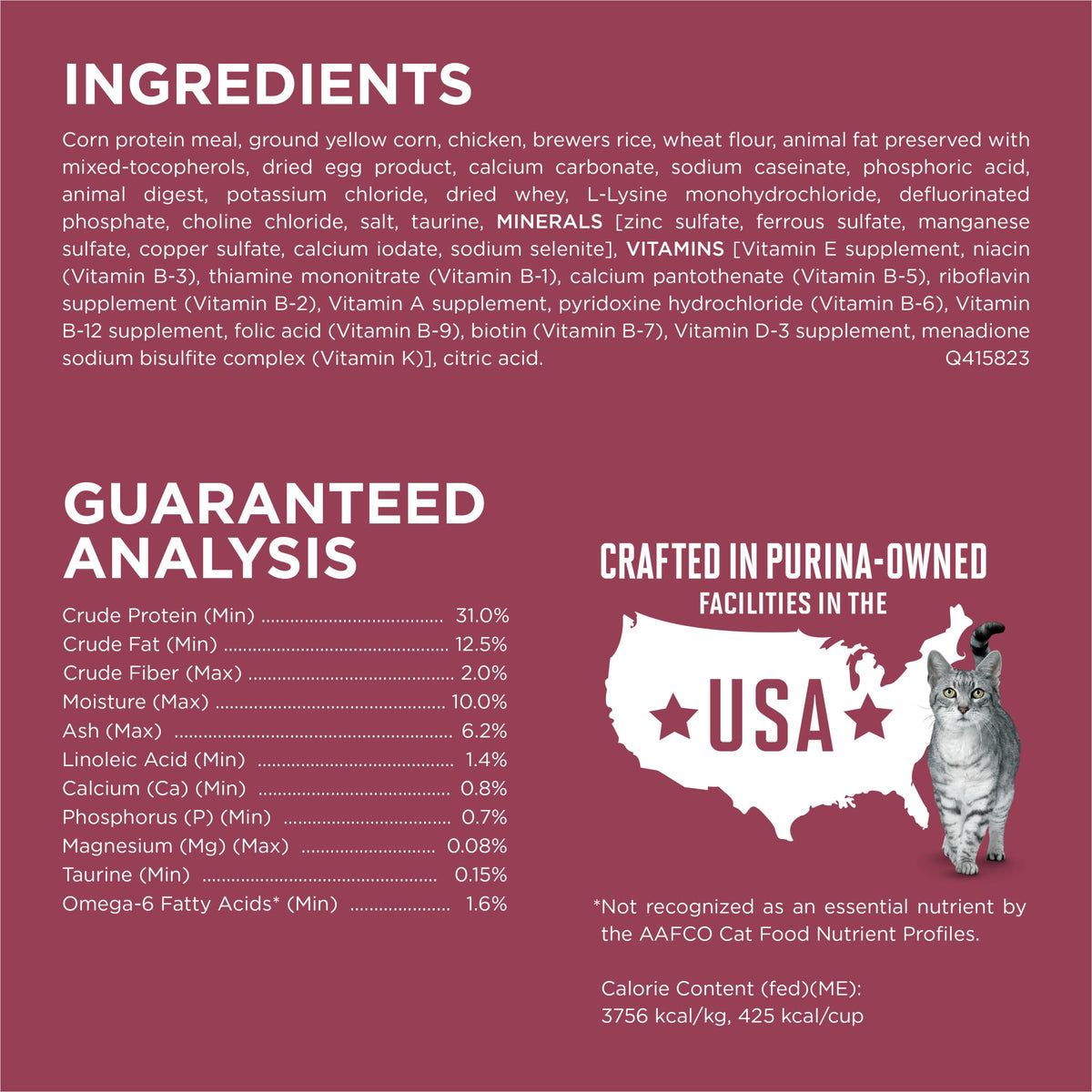 High Protein Urinary Tract Health Dry Cat Food 16 lb Bag B52000