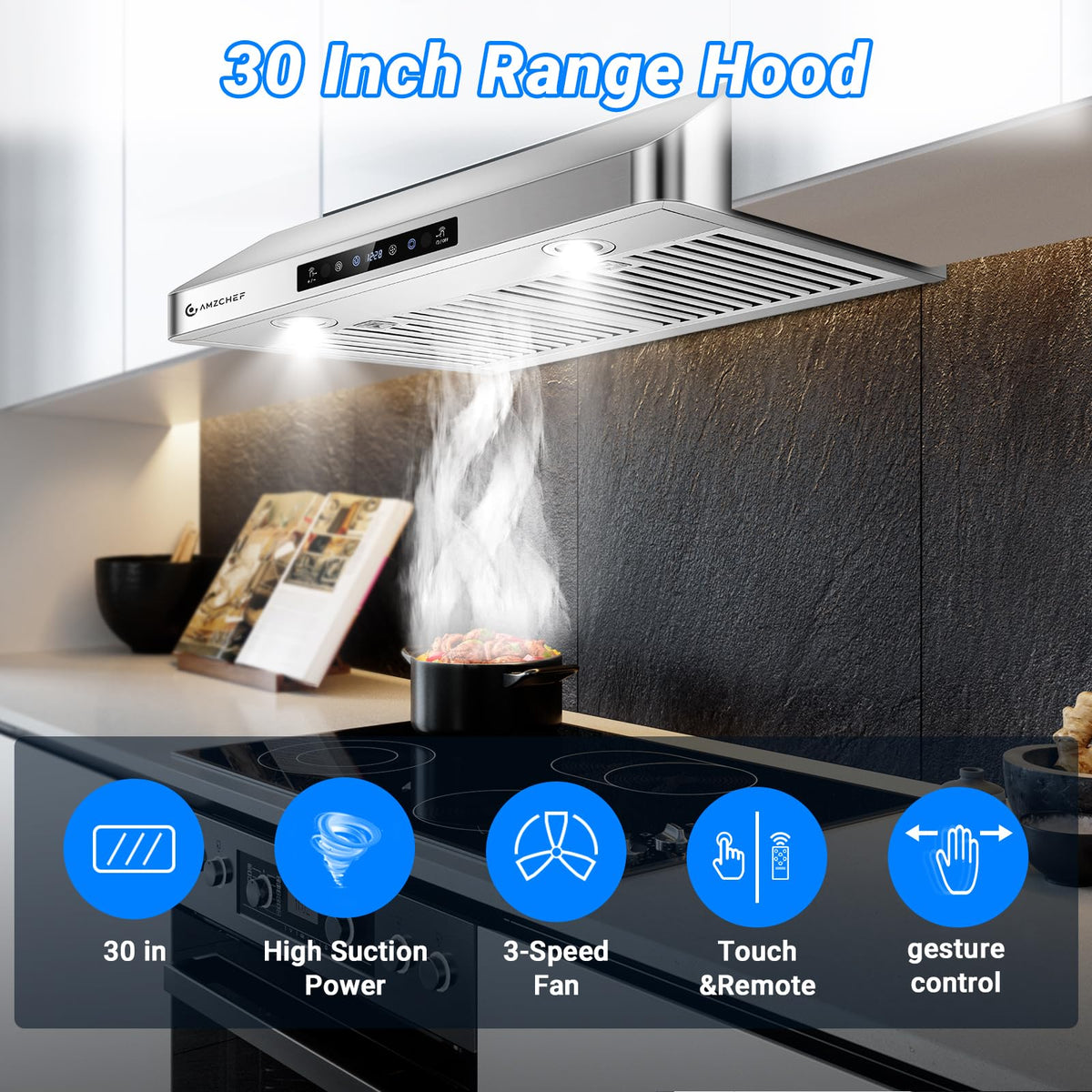 30" Stainless Steel Under Cabinet Range Hood M685