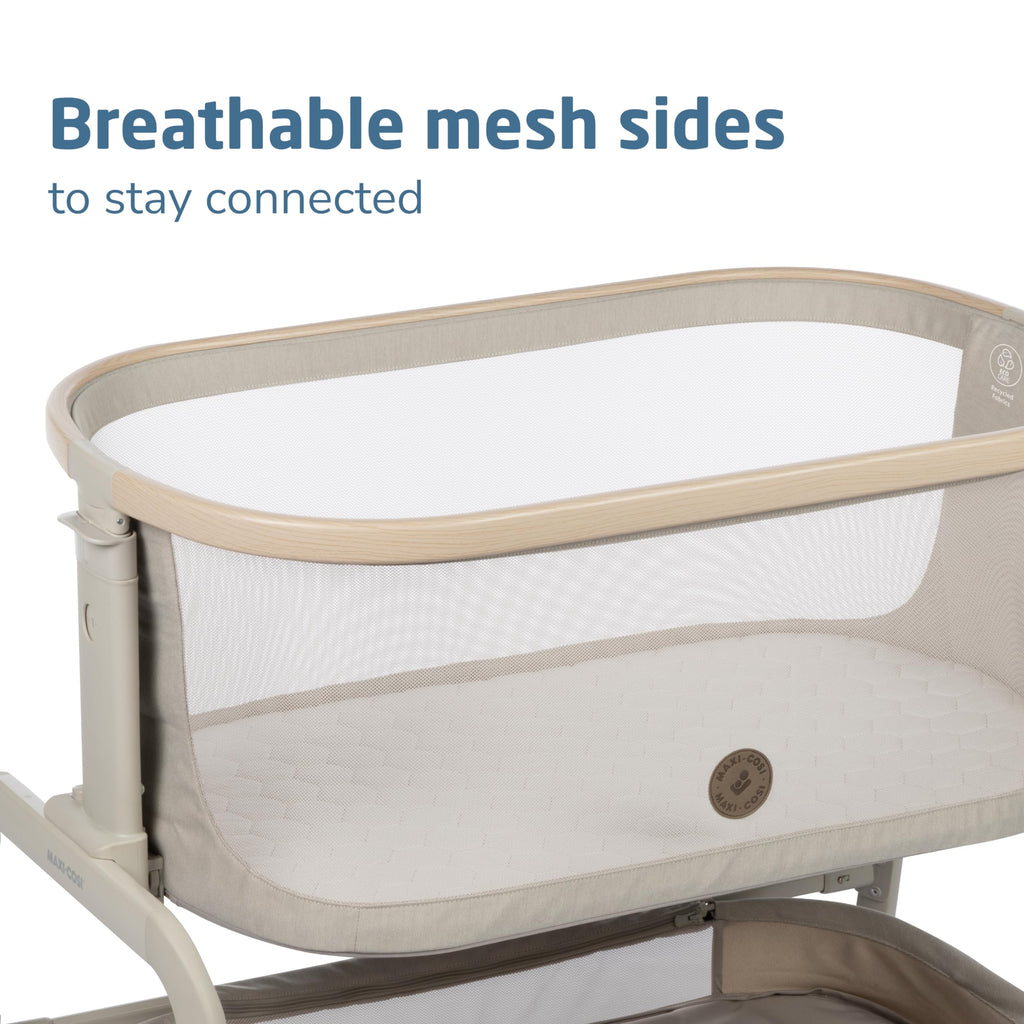 Baby Bassinet Bedside Sleeper with Storage Basket H708937